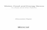 Water, Food and Energy Nexus - UN ESCAP · 2015-01-30 · IV Water-Food-Energy Nexus in Asia and the Pacific ADB Asian Development Bank EU European Union FAO Food and Agriculture