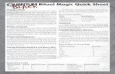 Ritual MAgic Cheat Sheet - Quantum Black Gamesquantumblackgames.com/PDFs/Ritual Magic Quick Sheet.pdf · Ritual Magic rolls. At the end of the ritual, when Sanity damage is inﬂ