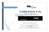 OM4001A 2018 09 12.doc - Array Solutions4 GENERAL INFORMATION 1.1. Introduction he OM Power model OM4001A is designed for all short wave amateur bands from 1.8 to 29.7 MHz (including