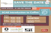SAVE THE DATE - Ciro · Africa's international Gallagher Convention Centre ifea . food & drink event Johannesburg South Africa 07 - 09 May 2017 COFFEE DRINKS