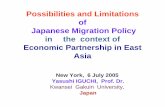 Possibilities and Limitations of Japanese Migration Policy in the … · 2005-07-20 · Possibilities and Limitations of Japanese Migration Policy in the context of Economic Partnership