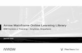 Arrow Mainframe Online Learning Library Mainframe Online Library...• IBM RDz • IMS • Blockchain • Java Programming • JCL • JES • Linux on Z • DevOps, Agile • PL/I
