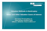 Valuation Methods in Bankruptcy Idearc and Other Valuation ......Valuation 101: Critical Component in the Chapter 11 Process • Valuation is the central aspect of corporate finance.