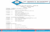 Syllabus for the Session 2019-20 Subject : ENGLISH Class ...ecare.franciscanecare.com/SchImg/SMASRE/Syllabus/Syl_517112739925.pdf · Chapter – 14 Some Natural Phenomena Chapter