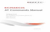 EC25&EC21 AT Commands Manual...LTE Module Series EC25&EC21 AT Commands Manual EC25&EC21_AT_Commands_Manual 2 / 231 About the Document History Revision Date Author