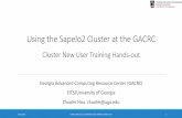 Using the Sapelo2 Cluster at the GACRC...How to Know Node Details 4. qlogin Commands: Open Interactive Node for Running Interactive Tasks 5/18/2018 INTRODUCTION TO GACRC SAPELO2 CLUSTER