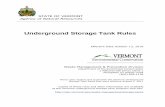 Vermont Underground Storage Tank Rules · VERMONT UNDERGROUND STORAGE TANK RULES EFFECTIVE DATE: OCTOBER 13, 2018 1 - 2 (iii) Monitoring or testing results from any release detection