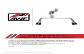 For 2013+ (B8.5) model year cars, continued · Secor Ltd. (AWE) warrants this Track Edition exhaust system and/or Downpipe for the 2010-2016 Audi B8 / B8.5 S4 to the original retail