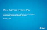A focused discussion regarding Business Infrastructure Services … · 2015-12-02 · A focused discussion regarding Business Infrastructure Services and Business Network Services