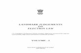LANDMARK JUDGEMENTS ON ELECTION LAWceobihar.nic.in/ceobihar_materials/Training_Material...LANDMARK JUDGEMENTS ON ELECTION LAW ( A Compilation of important and far-reaching Judgements
