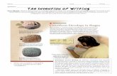 The Invention of Writing - mrcaseyhistory...SOURCE: Stephen Bertman, Handbook to Life in Ancient Mesopotamia INFOGRAPHIC The Sumerians sometimes pressed tokens into the surface of