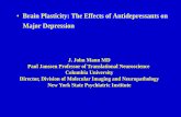 Brain Plasticity: The Effects of Antidepressants on Major Depression · Biol Psychiatry 2009. Summary • Depressive episodes as part of MDD or Bipolar Disorder are characterized