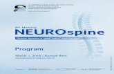 Program - neurospine2018.congress-imk.chneurospine2018.congress-imk.ch Please register online via the congress website. Early bird until February 12, 2018 From February 13, 2018 and