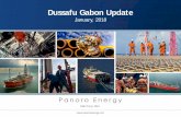 Dussafu Gabon Update - Panoro Energy · many years of experience in Gabon Long lead items purchased and rig and other contracting underway Rig arrived in Gabon; drilling planned for