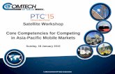Satellite Workshop Core Competencies for Competing in Asia … · 2015-01-19 · E1 Abis with integrated Memotec Optimization Ethernet BTS MC-RRH 1 PA & Solar Station . The “Aggregation”
