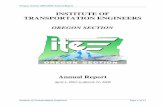 INSTITUTE OF TRANSPORTATION ENGINEERS - WesternITE · Institute of Transportation Engineers Page 1 of 13 INSTITUTE OF TRANSPORTATION ENGINEERS OREGON SECTION ... Pamela O’Brien
