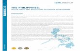 CASE THE PHILIPPINES · 2017-08-08 · 1| IRENA THE PHILIPPINES: BUSINESS SOLAR, WIND AND BIOENERGY RESOURCE ASSESSMENT CASE OCTOBER 2014 INTRODUCTION The Global Atlas for Renewable