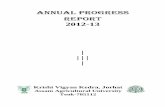 ANNUAL PROGRESS REPORT - KVK, Jorhatkvkjorhat.nic.in/docs/AnnualRpt201213.pdf · 2017-01-21 · PROFORMA FOR ANNUAL REPORT OF KVKS, 2012-13 1. GENERAL INFORMATION ABOUT THE KVK 1.1.