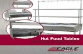 Hot Food Tables · stationary sealed well hot food table shown with optional Flex-Master®Overshelf System portable sealed well hot food table Flex-Master®Overshelf Kits Both kits