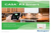 CASA R2 Smart - Swegon · CASA ® R2 Smart Perfect for renovation Spice rack air handling unit (598 x 315 x 700 mm, Ø125 mm) with rotary heat exchanger suitable for kitchen installation