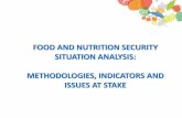 FOOD AND NUTRITION SECURITY SITUATION ANALYSIS ... · and planning • Combined food security and nutrition results allow more precise targeting, greater clarity in roles and responsibility.