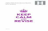Higher Maths Prelim Revision Booklet Knox Academy · Higher Maths Prelim Revision Booklet Knox Academy . 2 | P a g e Introduction This booklet is designed to help you prepare for