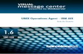 UNIX Operations Agent (1 de 3) - IBM AIX · VISUAL Message Center UNIX Operations Agent - IBM AIX Guía de Usuario El software descrito en este documento se distribuye bajo un contracto