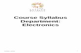 Course Syllabus Department: Electronicsenseirb-matmeca.bordeaux-inp.fr/syllabus2010_2011/pdf/syllabus_EN_E.pdf · Course Syllabus Electronics Semester 7 - MODULE UV INTITULÉ INTERVENANTS