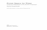 From Space to Time · study of the world's languages in order to verify whether the transfer from space to time is limited to languages of a particular cultural sphere (Europe) or