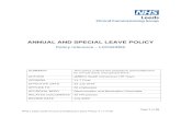 ANNUAL AND SPECIAL LEAVE POLICY ... Page 4 of 39 NHS Leeds CCG Annual and Special Leave Policy V1.7