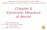 Chapter 6 Electronic Structure of Atomswestchemistry.weebly.com/uploads/6/6/9/9/6699537/chapter...Electronic Structure of Atoms The Uncertainty Principle •Heisenberg showed that