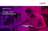 Supply Chain and Distribution - MYOB · MYOB Supply Chain and Distribution This is where the rubber hits the road, and MYOB Greentree ensures your staff have all the information they