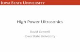 High Power Ultrasonics - ultrasonic resonatorsHigh... · Control Level Actuator/Stand ... • Less popular are magnetostrictive Graphics: Branson Ultrasonics IOWA STATE UNIVERSITY.
