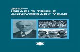 2017— ISRAEL’S TRIPLE ANNIVERSARY YEAR · 2017—ISRAEL’S TRIPLE ANNIVERSARY YEAR 5 The Balfour Declaration of November 2, 1917, was actually a letter from the foreign secretary