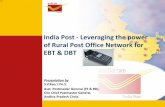 India Post - Leveraging the power of Rural Post Office Network for … · India Post - Leveraging the power of Rural Post Office Network for EBT & DBT Presentation by S.V.Rao, I.Po.S.