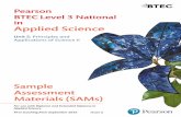 Pearson BTEC Level 3 National in Applied Sciencehccappliedscience.weebly.com/uploads/8/3/3/6/... · Pearson BTEC Level 3 National in Applied Science Unit 5: Principles and Applications