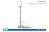 Multipurpose Piling Rig MPx90 · 2019-06-04 · General Information Junttan MPx90 is a multipurpose pile rig for heavy-duty working. The rig can be equipped with CFA, displacement,