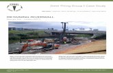 Steel Piling Group Case Study ... Piling to install 5m temp and 10m permanent sheet piles. The permanent