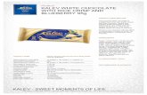 Product KALEV WHITE CHOCOLATE WITH RICE CRISP AND ...Product KALEV WHITE CHOCOLATE WITH RICE CRISP AND BLUEBERRY 95g PRODUCT NAME KALEV WHITE CHOCOLATE WITH RICE CRISP AND BLUEBERRY