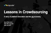 Lessons in Crowdsourcing - MIT IDEide.mit.edu/sites/default/files/events/04_Morris_MIT... · 2018-08-04 · The Topcoder Community Topcoder is home to the world’s biggest network