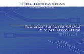 MANUAL DE INSPECCION - BlindoBarras.la...Para la medición de voltaje y corriente en puntos intermedios del sistema, se requiere un voltimetro y un amperimetro de tenazas Cualquier