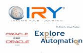Portfolio for Oracle Practice - irysolutions.com · Oracle Fusion Applications IRY Solutions Oracle Cloud Services will help enterprises transform and adapt their workplaces to a