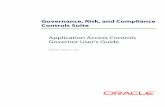 Governance, Risk, and Compliance Controls Suite - Oracle · 2008-05-14 · Access Monitoring ... Oracle EBS User Details Report.....80 Oracle EBS Function Details Report ... Oracle