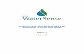Inspection and Verification Guidance for WaterSense ... · Inspection and Verification Guidance for . ... date and start time on the inspection checklist. At the end of the inspection,