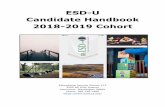 ESD-U Candidate Handbook 2018-2019 Cohort · ESD-U Candidate Handbook 2018-2019 Cohort Educational Service District 112 2500 NE 65th Avenue Vancouver, Washington 98661 Phone: 360-750-7500