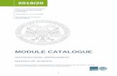 MODULe catalogue - wiso.uni-koeln.de · 3.6 Module descriptions ... As today’s international business environment requires the ability to communicate in English, the programme is