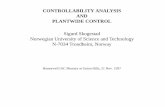 N-7034 Trondheim, Norway Sigurd Skogestad PLANTWIDE CONTROL … · 2010-07-15 · References 1. Book by S. Skogestad and I. Postlethwaite, ”Multivariable feedback control” (Wiley,