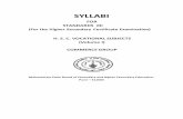 SYLLABI - SVJC · 2017-03-06 · SYLLABI FOR STANDARDS XII (For the Higher Secondary Certificate Examination) (To be implemented in Standards XII For the Academic year 2016-2017 )