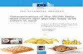 Determination of the MCPD fatty acid esters and glycidyl ...publications.jrc.ec.europa.eu/repository/bitstream/... · (crisps) and crackers. The standard operating procedure was based