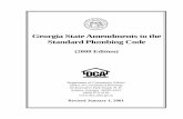 Georgia State Amendments to the Standard Plumbing CodePlumbing or Fire Prevention Codes to the Georgia State Minimum Standard Electrical, Building, Gas, Mechanical, Plumbing or Fire